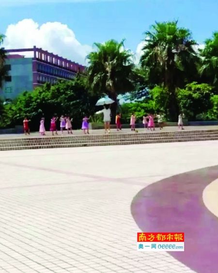 上海热线教育频道-- 幼儿户外暴晒练舞 幼师独