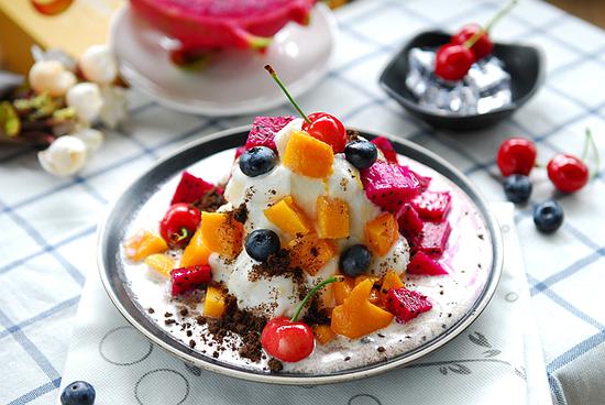 快速消耗水果--奥利奥多彩绵绵冰(图)